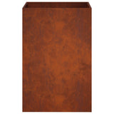 Garden Planter 2 pcs Rusty 40 x 40 x 75 cm Weathering Steel 8005385