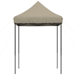 ZNTS Foldable Party Tent Pop-Up Taupe 200x200x306 cm 4004986