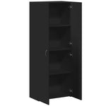 ZNTS File Cabinet Black 60x32x153 cm Engineered Wood 3276645