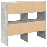 Shoe Racks 2 pcs Stackable Concrete Grey 89.5x30x40 cm 858846