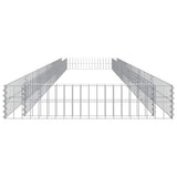 Gabion Raised Bed Galvanised Steel 600x100x20 cm 151316