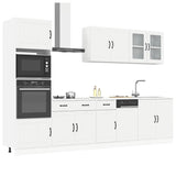 ZNTS 7 Piece Kitchen Cabinet Set Kalmar White Engineered Wood 3314741