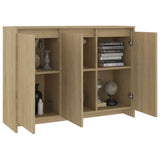 Sideboard Sonoma Oak 102x33x75 cm Engineered Wood 809776
