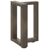 Coffee Table Legs T-Shaped 2 pcs Black 38x25x cm Steel 4013027