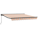 Retractable Awning Manual Multicolour Stripe 300x250 cm Fabric 3330013