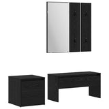 Hallway Furniture Set 3 pcs Black oak 80 x 31 x 40 cm 3332525
