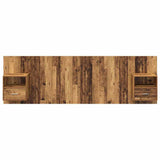 Headboard with Cabinet 3 pcs Old Wood Engineered Wood 3415675