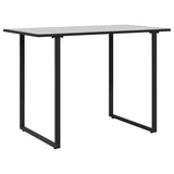 Garden Sofa Set Black Steel 3378954