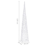 Acrylic Decorative LED Light Cone Cold White 120 cm 328964