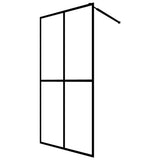 Walk-in Shower Screen Frosted Tempered Glass 118x190 cm 145692