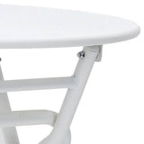 Garden Table Folding White 50 x 50 x 72 cm Metal 42010321