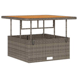 Garden Dining Set Grey Poly Rattan 42007910