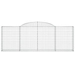 Arched Gabion Baskets 12 pcs 300x30x100/120 cm Galvanised Iron 3146531