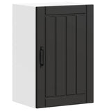 Kitchen Wall Cabinet Lucca Black Engineered Wood 853788