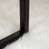 Faux Sheepskin Rug Tafalla White 120 x 170 cm Polyester 42021460