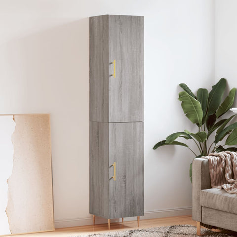 Highboard Grey Sonoma 34.5x34x180 cm Engineered Wood 3198783