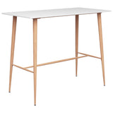 5 Piece Bar Set White and Grey 3057436