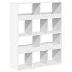 Bookcase White 100x33x125.5 cm Engineered Wood 3309357