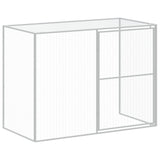 Dog House with Run Anthracite 214x865x181 cm Galvanised Steel 3189134
