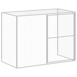 Dog House with Run Anthracite 214x865x181 cm Galvanised Steel 3189134