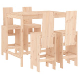 5 Piece Garden Bar Set Solid Wood Pine 3157775