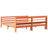 Bed Frame without Mattress Wax Brown 200x200 cm Solid Wood Pine 3306667