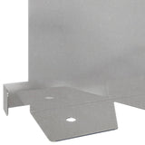 Lawn Edging 20 pcs 102 x 15 x 4 cm Steel Silver 8008776
