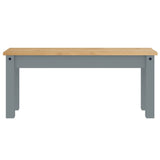 Dining Bench Panama Grey 105x30x45 cm Solid Wood Pine 4005712