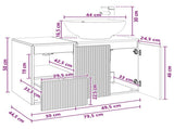 Bathroom Furniture Set 2 pcs White Engineered Wood 3404084