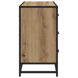 Bathroom Cabinet Artisan Oak 80 x 33 x 60 cm Engineered Wood 883632
