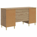 Desk Artisan Oak Engineered Wood 142.5 x 50 x 75 cm 3414620
