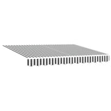 Retractable Awning Anthracite and White 3x2.5 m Fabric&Aluminium 3216128