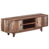 244960 TV Cabinet Solid Acacia Wood Vintage 118x30x40 cm