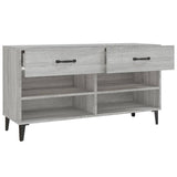 Shoe Cabinet Grey Sonoma 102x35x55 cm Engineered Wood 817571