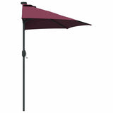 Garden Parasol Bordeaux Red 294 x 150 x 223 cm 42003263