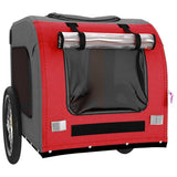 Pet Bike Trailer Red and Grey Oxford Fabric&Iron 93838