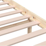 3101173 Bed Frame without Mattress Solid Wood 200x200 cm