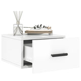 Wall-mounted Bedside Cabinets 2 pcs High Gloss White 35x35x20 cm 829841