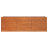 Garden Raised Bed Rusty 240x80x77 cm Corten Steel 151961
