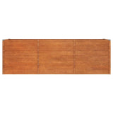 Garden Raised Bed Rusty 240x80x77 cm Corten Steel 151961
