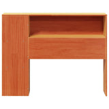 Headboard with Storage Wax Brown 75 cm Solid Wood Pine 855647