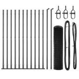 Welded Wire Fence with Concrete Base 25 x 1.2 m 3350950