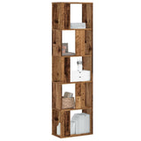 Bookcase 5-Tier Old Wood 45x23,5x162,5 cm Engineered Wood 852787