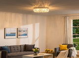 Crystal Ceiling Light Modern Chandeliers Stainless Steel Pendant Lights with Crystal Decorations for T3398P341323