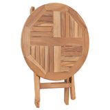 Outdoor Table Natural teak Solid teak wood Compact Foldable 48976