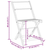 Garden Chair Set of 4 Beige 3214619