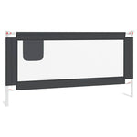 Toddler Safety Bed Rail Dark Grey 180x25 cm Fabric 10231