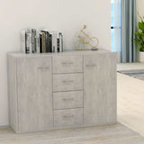 800688 Sideboard Concrete Grey 88x30x65 cm Engineered Wood