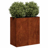 Planter Rusty 80x40x80 cm Weathering Steel 860716
