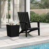 Garden Adirondack Chair Black Polypropylene Standard 364165